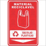Material reciclável - Sacolas plásticas 